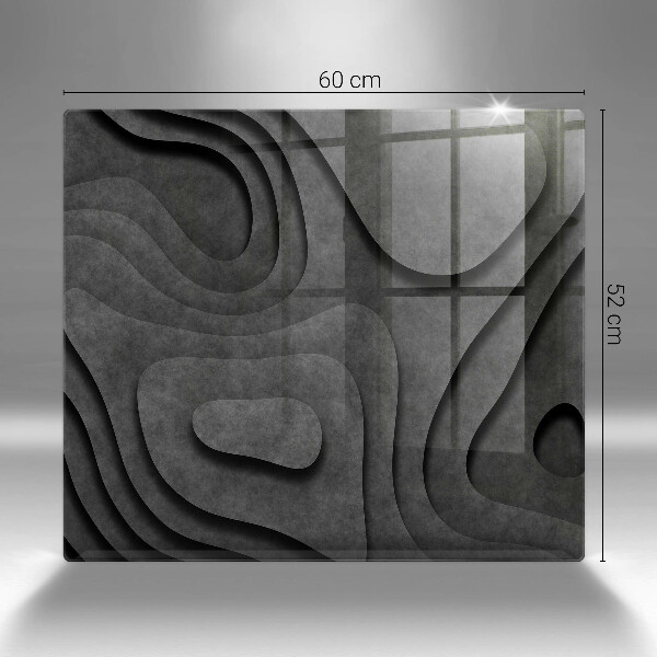 Worktop heat protector 3D stone shapes