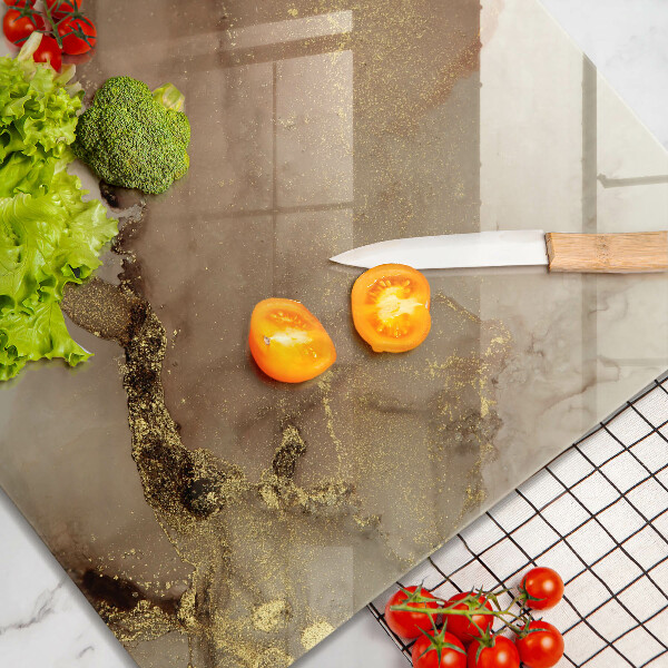 Induction hob cover Abstraction gold