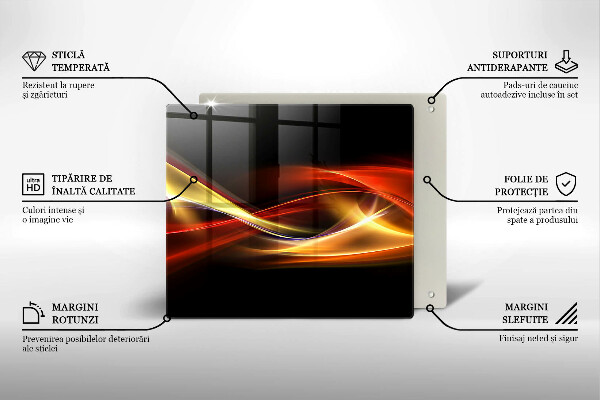 Kitchen worktop saver Abstraction of smoke and light