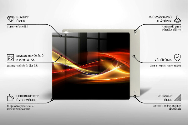 Kitchen worktop saver Abstraction of smoke and light