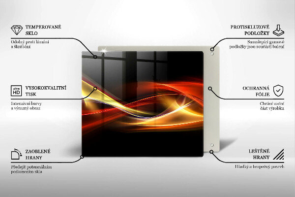 Kitchen worktop saver Abstraction of smoke and light