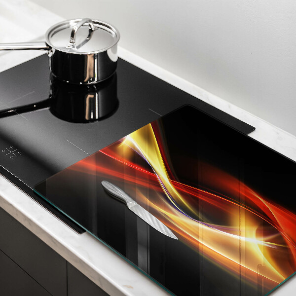 Kitchen worktop saver Abstraction of smoke and light