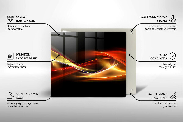 Kitchen worktop saver Abstraction of smoke and light