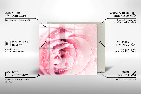 Kitchen worktop saver Rosa drops and rose flower