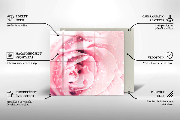 Kitchen worktop saver Rosa drops and rose flower