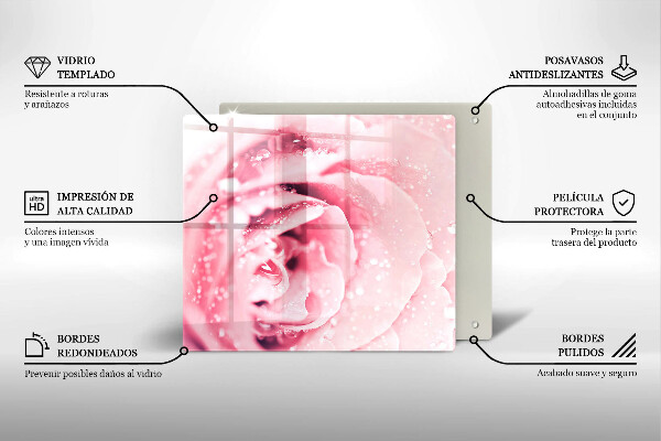 Kitchen worktop saver Rosa drops and rose flower