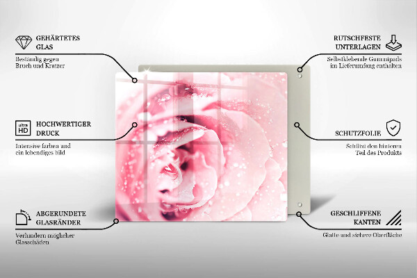 Kitchen worktop saver Rosa drops and rose flower