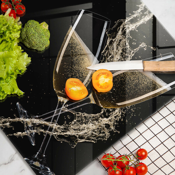 Induction hob cover Champagne glasses