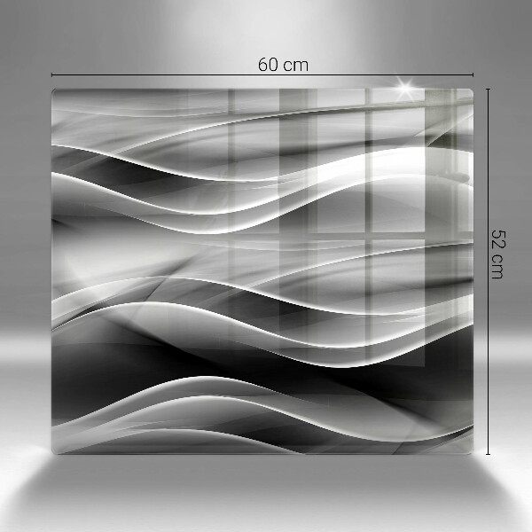 Induction hob cover Abstraction mild lines