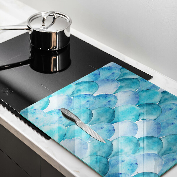 Kitchen worktop cover Watercolor scales