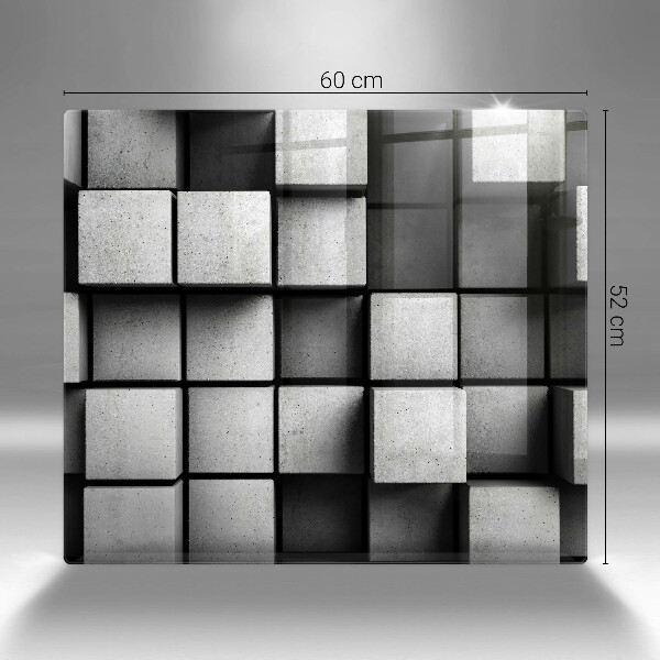 Glass kitchen board 3D geometry background