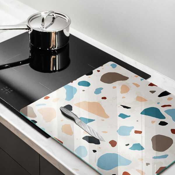 Glass kitchen board Decorative stone stone