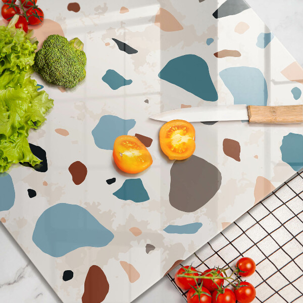 Glass kitchen board Decorative stone stone