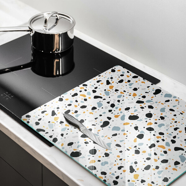 Glass kitchen board Decorative stone stone