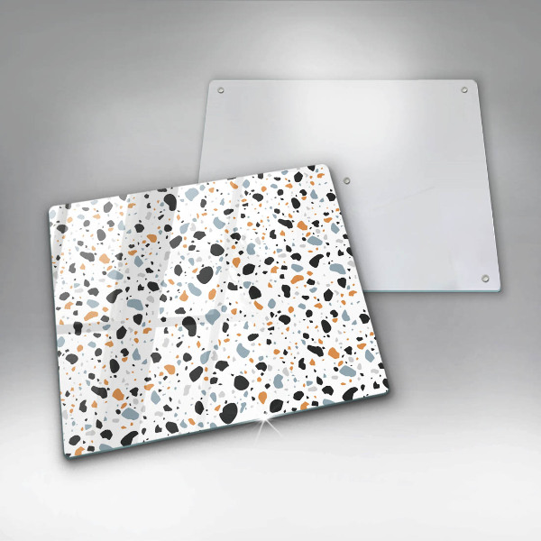 Glass kitchen board Decorative stone stone