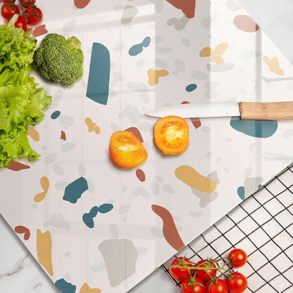 Glass kitchen board Decorative stone stone