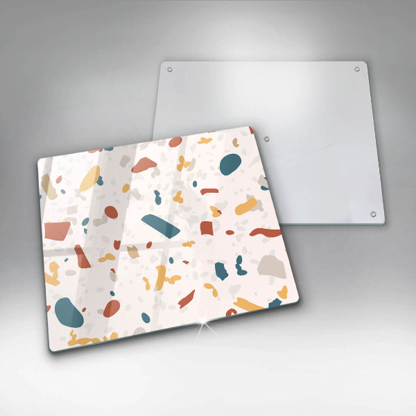 Glass kitchen board Decorative stone stone