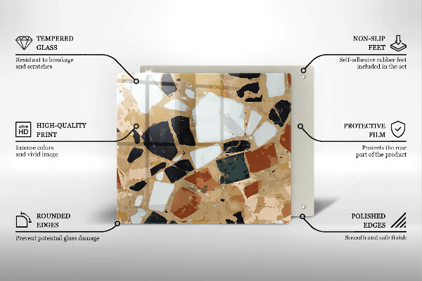 Kitchen worktop saver Decorative stones