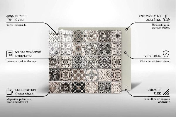 Kitchen worktop saver Decorative tiles