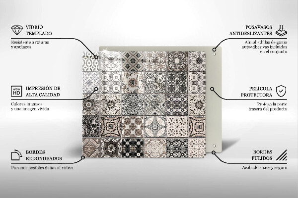 Kitchen worktop saver Decorative tiles