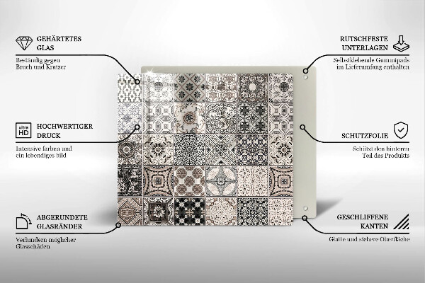 Kitchen worktop saver Decorative tiles