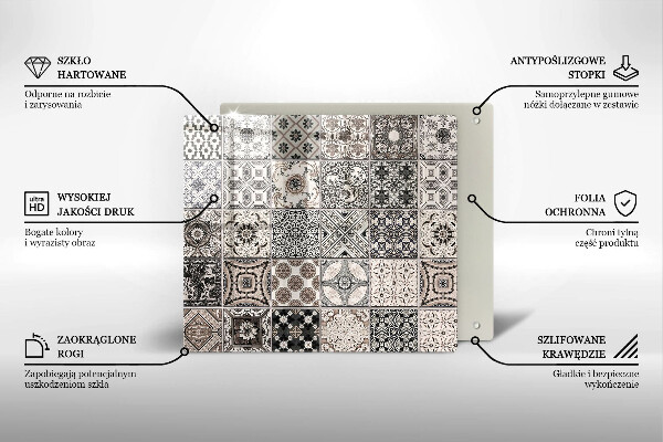 Kitchen worktop saver Decorative tiles