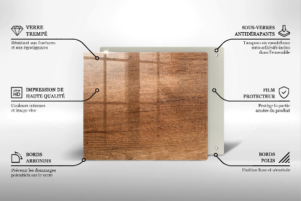 Kitchen worktop saver Wood texture