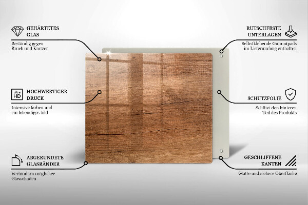 Kitchen worktop saver Wood texture