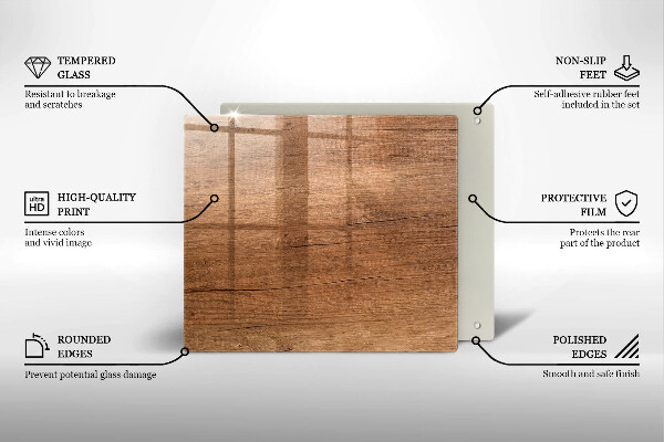 Kitchen worktop saver Wood texture