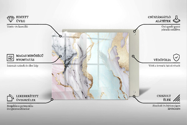 Kitchen worktop saver Pastel marble