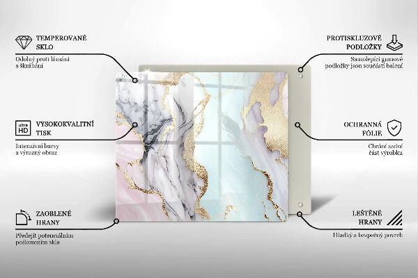 Kitchen worktop saver Pastel marble