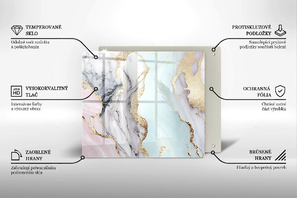 Kitchen worktop saver Pastel marble
