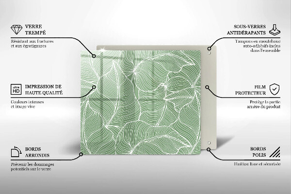 Kitchen worktop saver Linear leaves