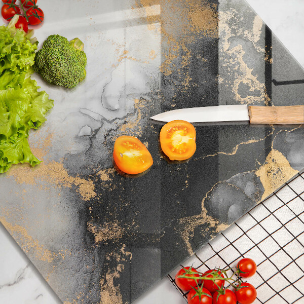 Kitchen worktop saver Abstraction with gold