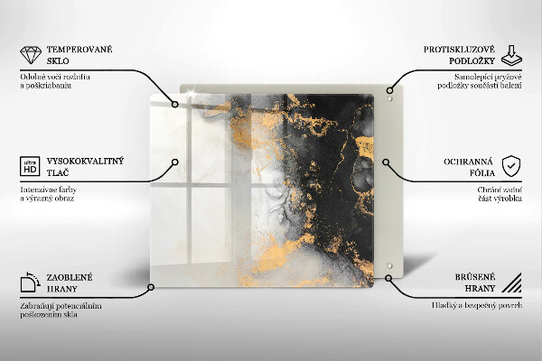 Kitchen worktop saver Abstraction with gold