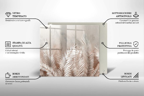 Kitchen worktop saver Boho leaf vegetation