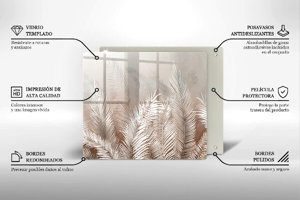 Kitchen worktop saver Boho leaf vegetation