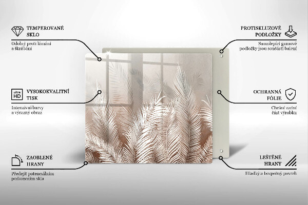 Kitchen worktop saver Boho leaf vegetation