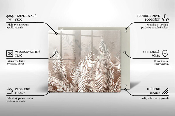 Kitchen worktop saver Boho leaf vegetation