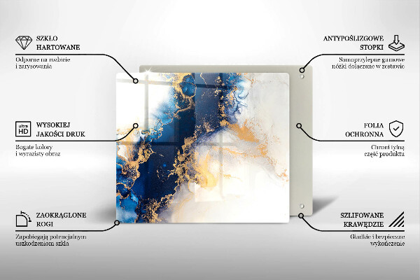 Kitchen worktop saver Abstraction with blue