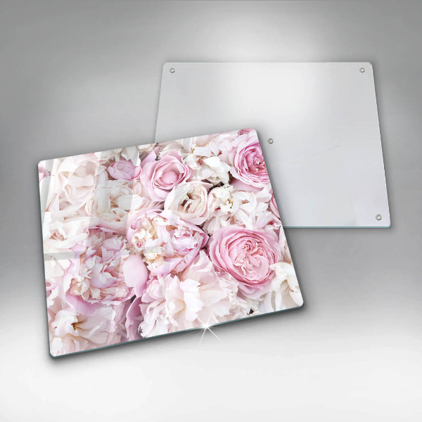 Kitchen worktop saver Peony bouquet