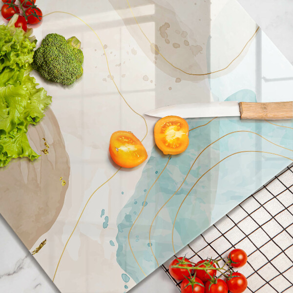 Kitchen worktop saver Bright boho shapes