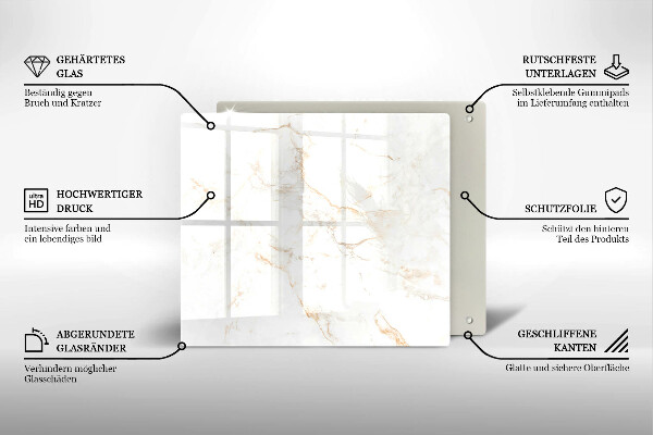 Kitchen worktop saver Elegant stone marble
