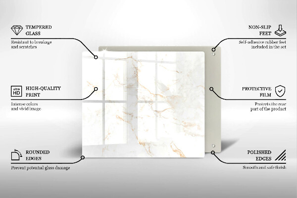 Kitchen worktop saver Elegant stone marble