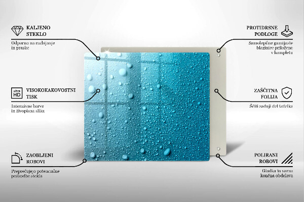 Kitchen worktop saver Drops of water