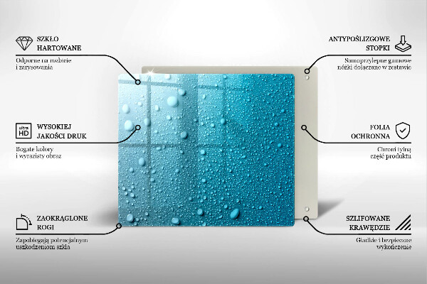 Kitchen worktop saver Drops of water