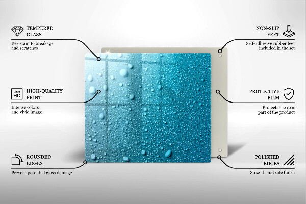 Kitchen worktop saver Drops of water