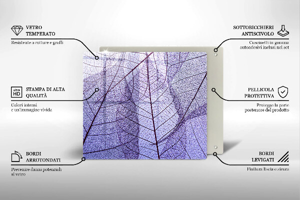 Kitchen worktop saver Leaves with veins