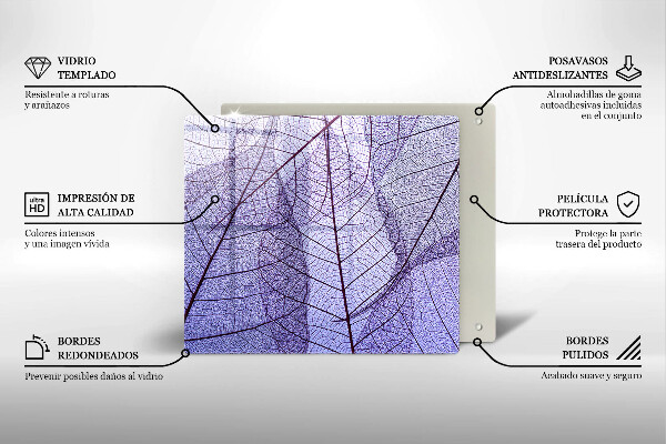 Kitchen worktop saver Leaves with veins