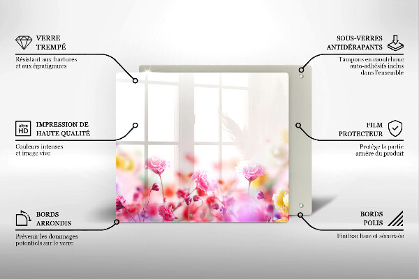 Worktop heat protector Flower meadow